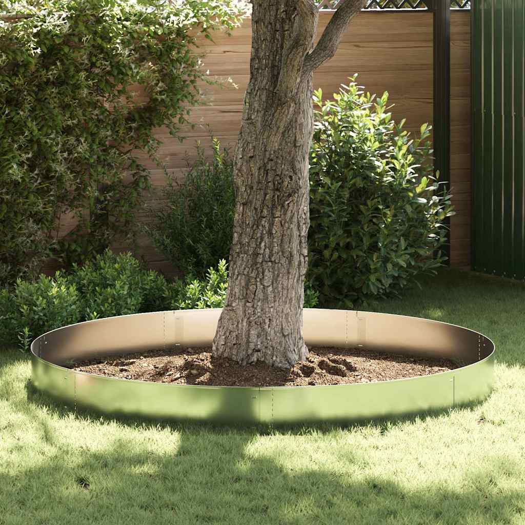Lawn Edgings 20 pcs Silver 100 x 25 x 0.07 cm Galvanised Steel