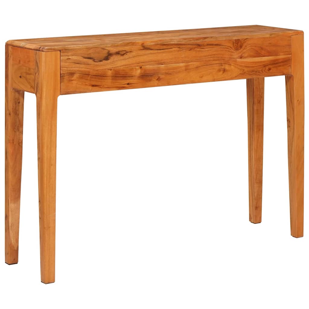 Console Table Brown 110 x 30 x 80 cm Solid Acacia Wood