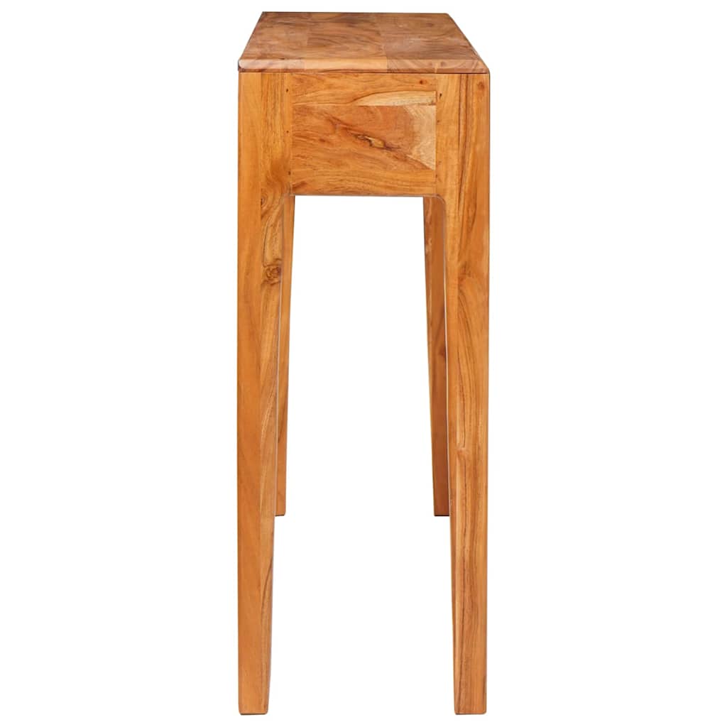 Console Table Brown 110 x 30 x 80 cm Solid Acacia Wood