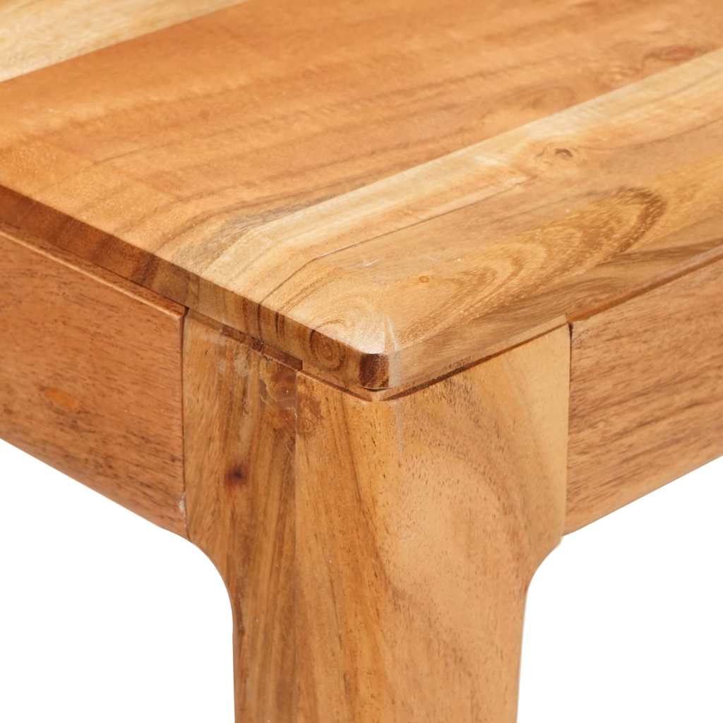 Dining Table Brown 110 x 55 x 76 cm Solid Acacia Wood
