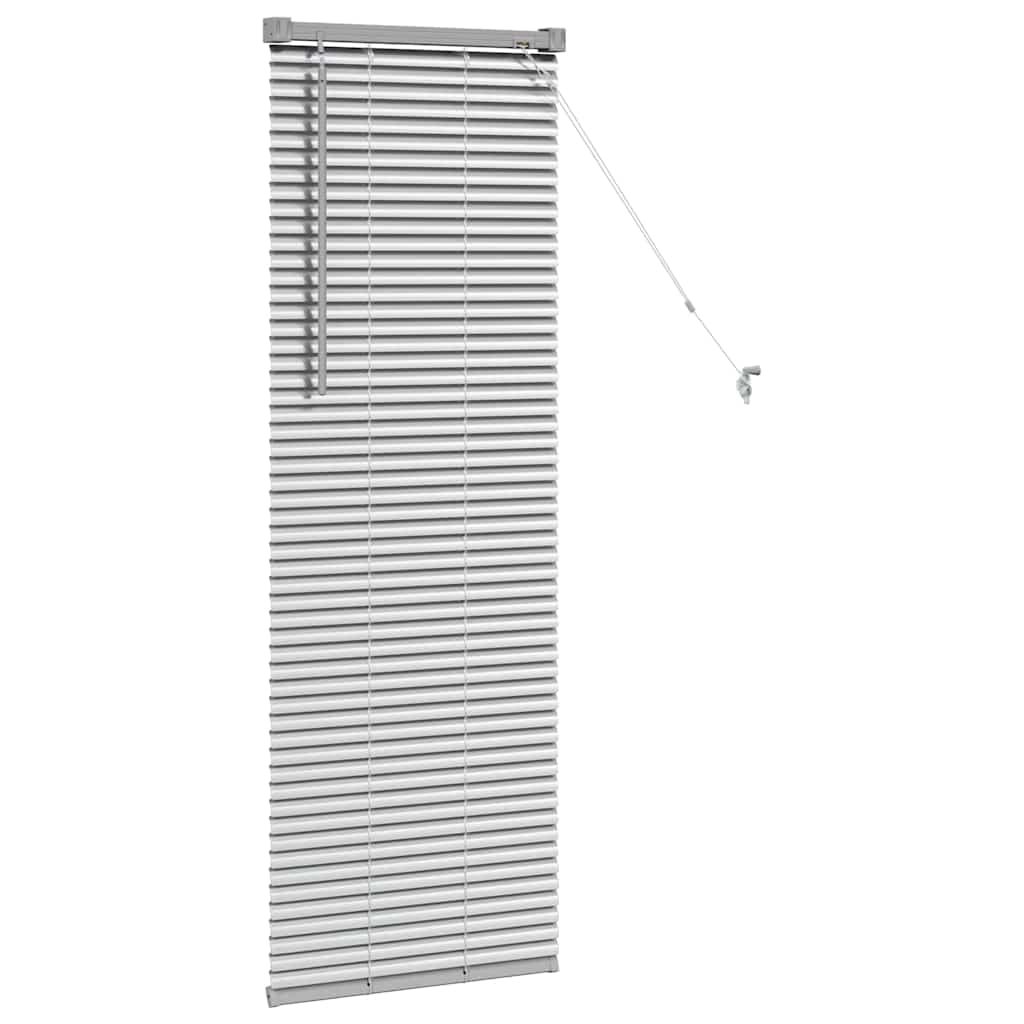 Venetian Blinds Height Adjustable Silver 130 x 50 cm Aluminium