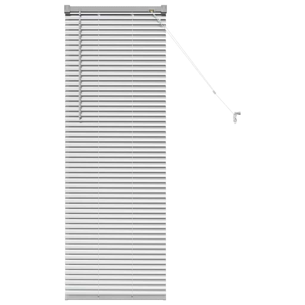 Venetian Blinds Height Adjustable Silver 130 x 50 cm Aluminium