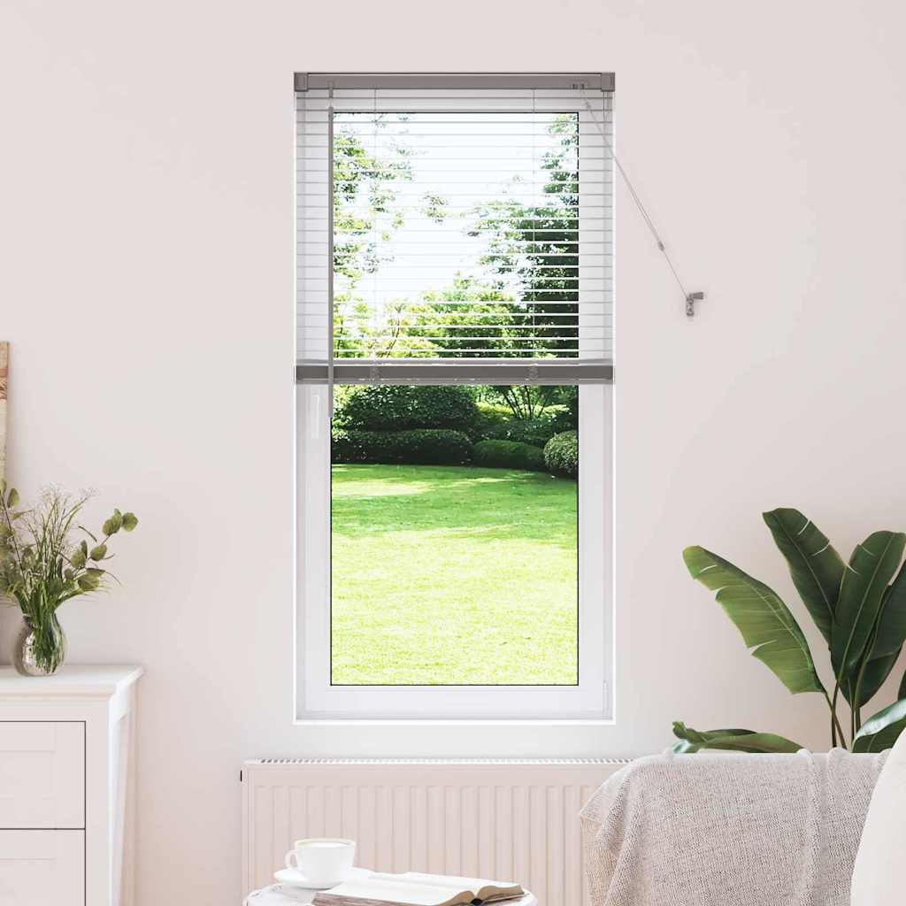 Venetian Blinds Height Adjustable Silver 130 x 60 cm Aluminium