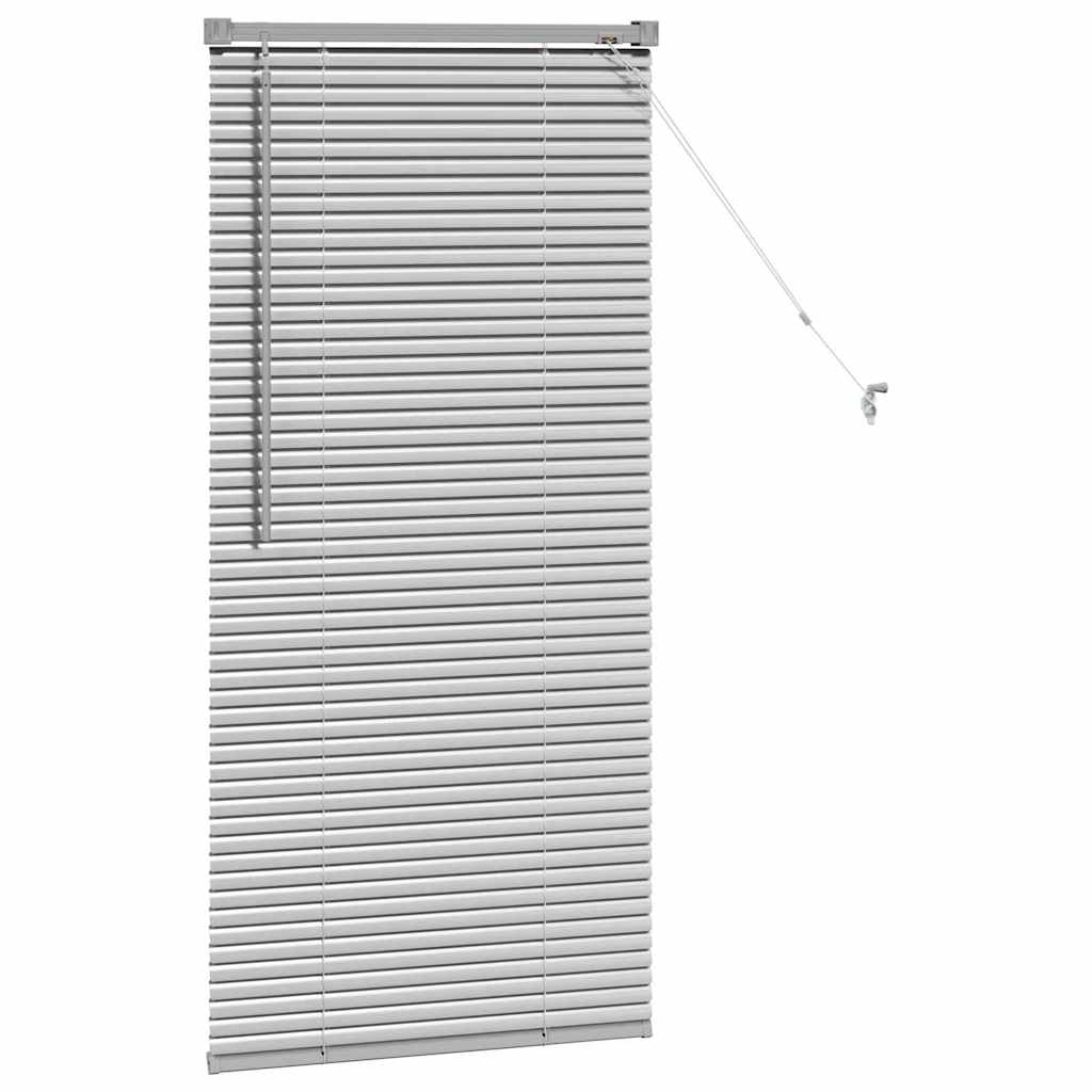 Venetian Blinds Height Adjustable Silver 130 x 60 cm Aluminium