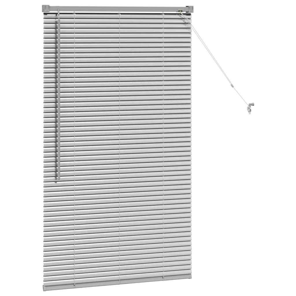 Venetian Blinds Height Adjustable Silver 130 x 70 cm Aluminium