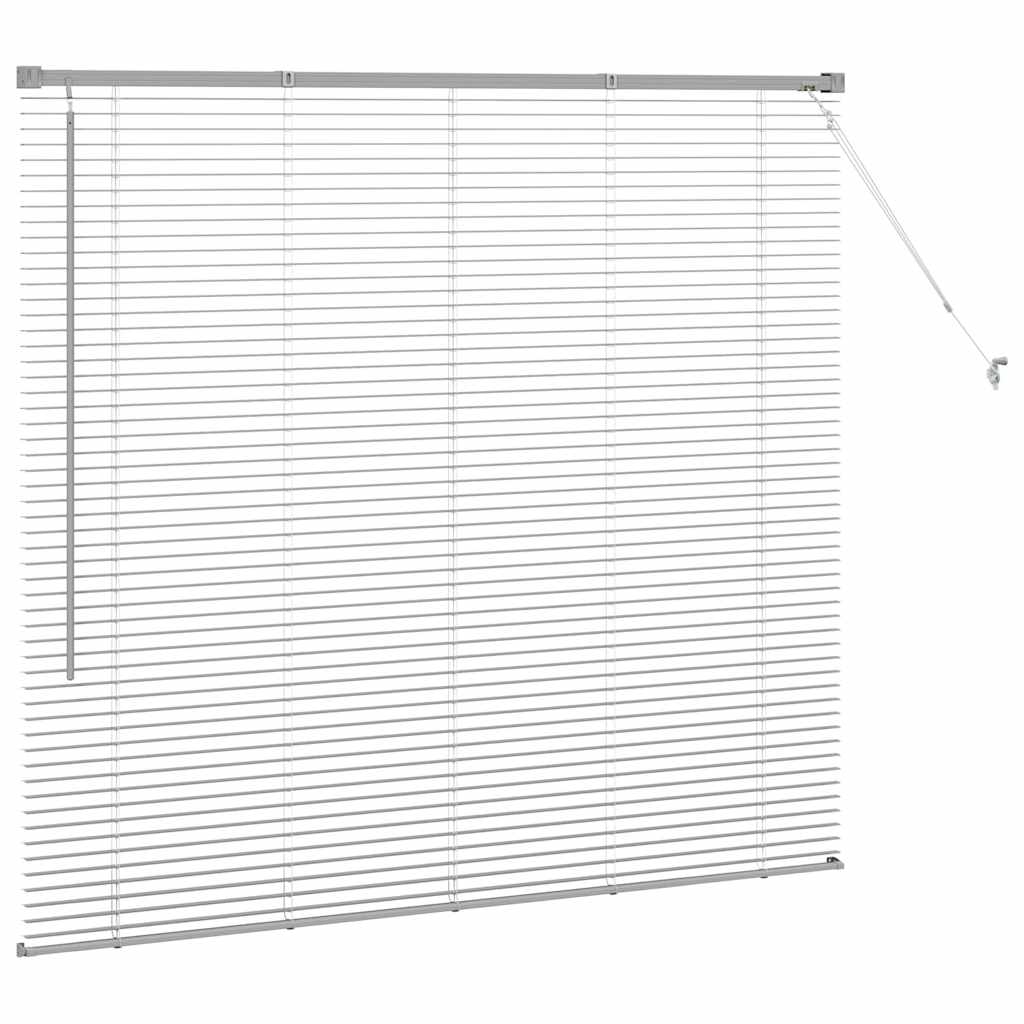 Venetian Blinds Height Adjustable Silver 130 x 150 cm Aluminium
