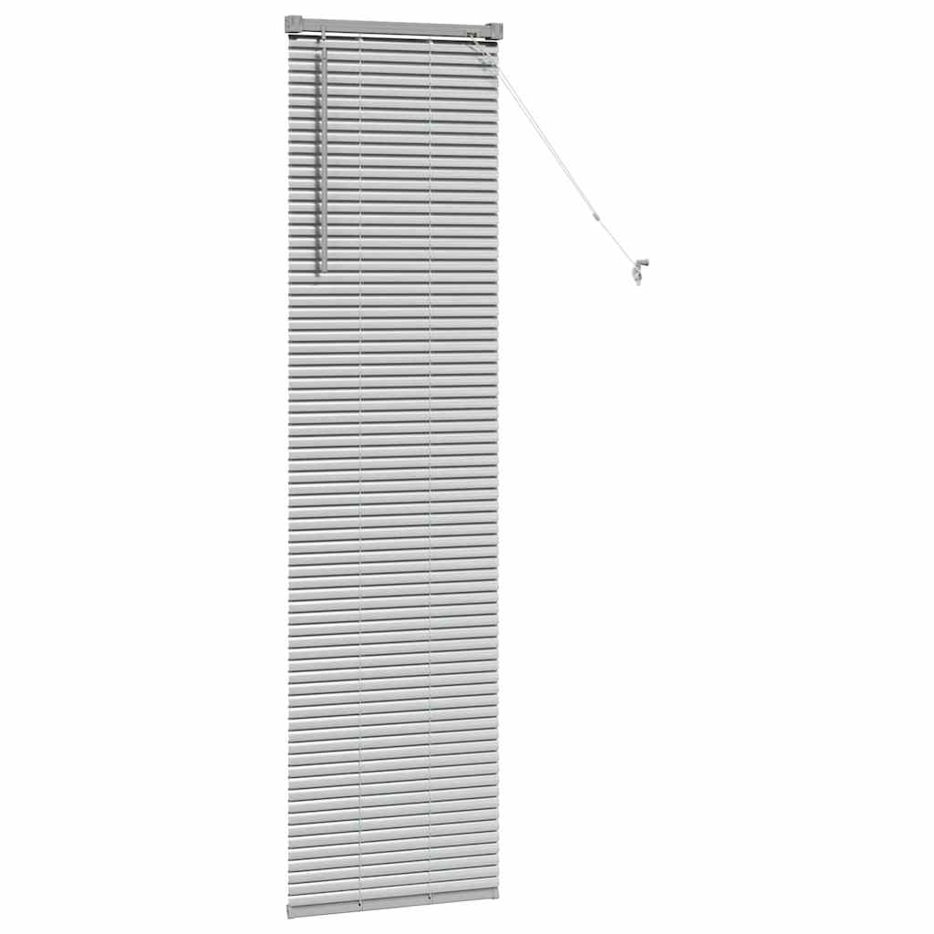 Venetian Blinds Height Adjustable Silver 175 x 40 cm Aluminium