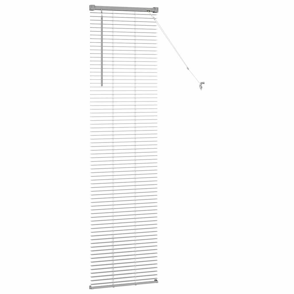 Venetian Blinds Height Adjustable Silver 175 x 40 cm Aluminium