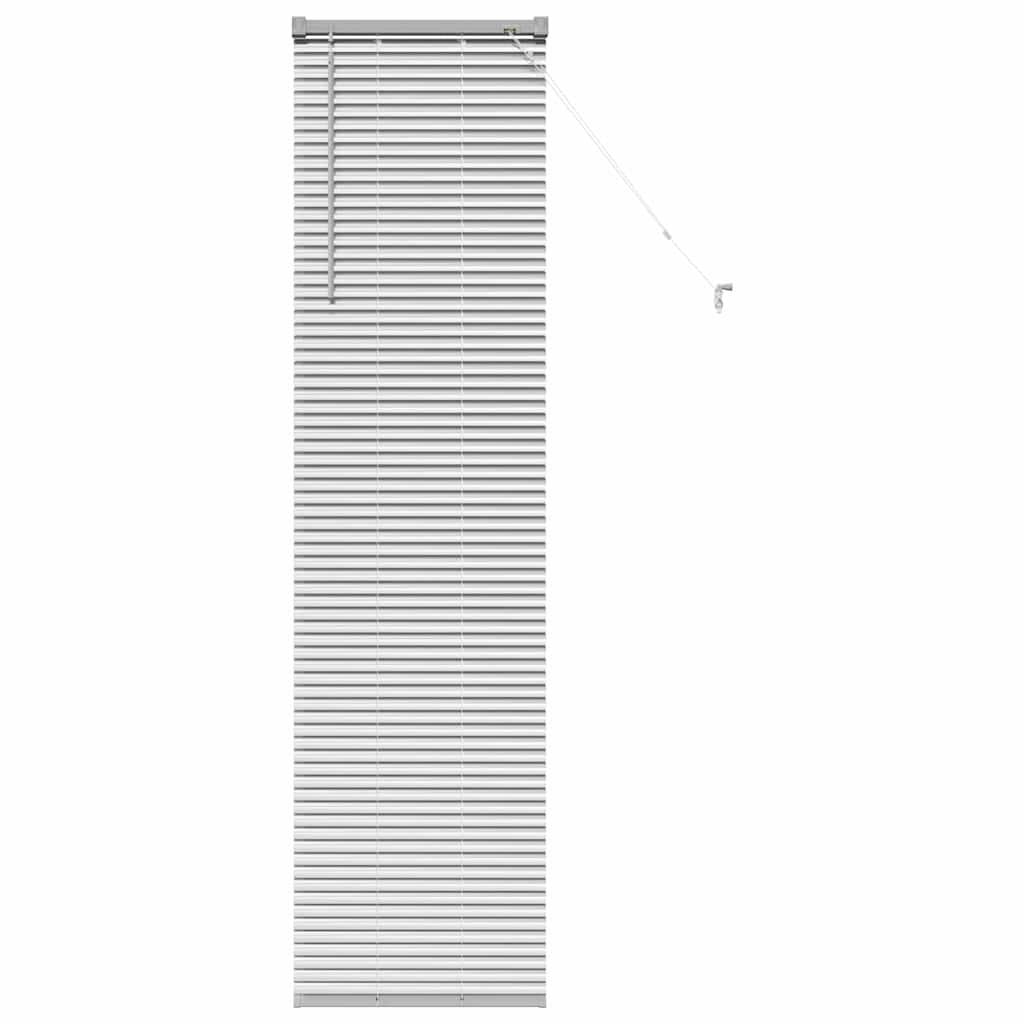 Venetian Blinds Height Adjustable Silver 175 x 40 cm Aluminium