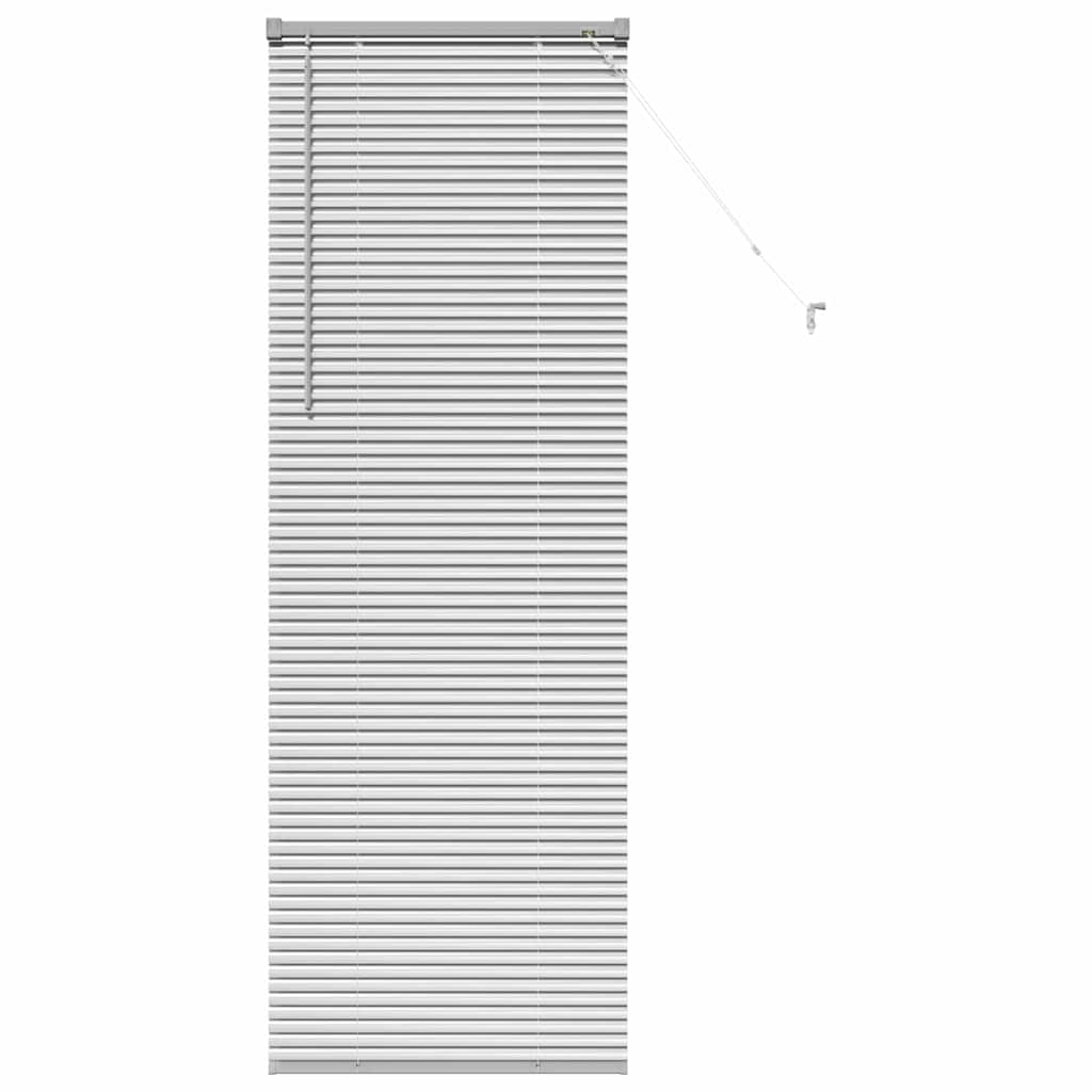 Venetian Blinds Height Adjustable Silver 175 x 55 cm Aluminium