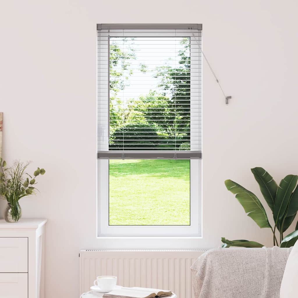 Venetian Blinds Height Adjustable Silver 175 x 60 cm Aluminium
