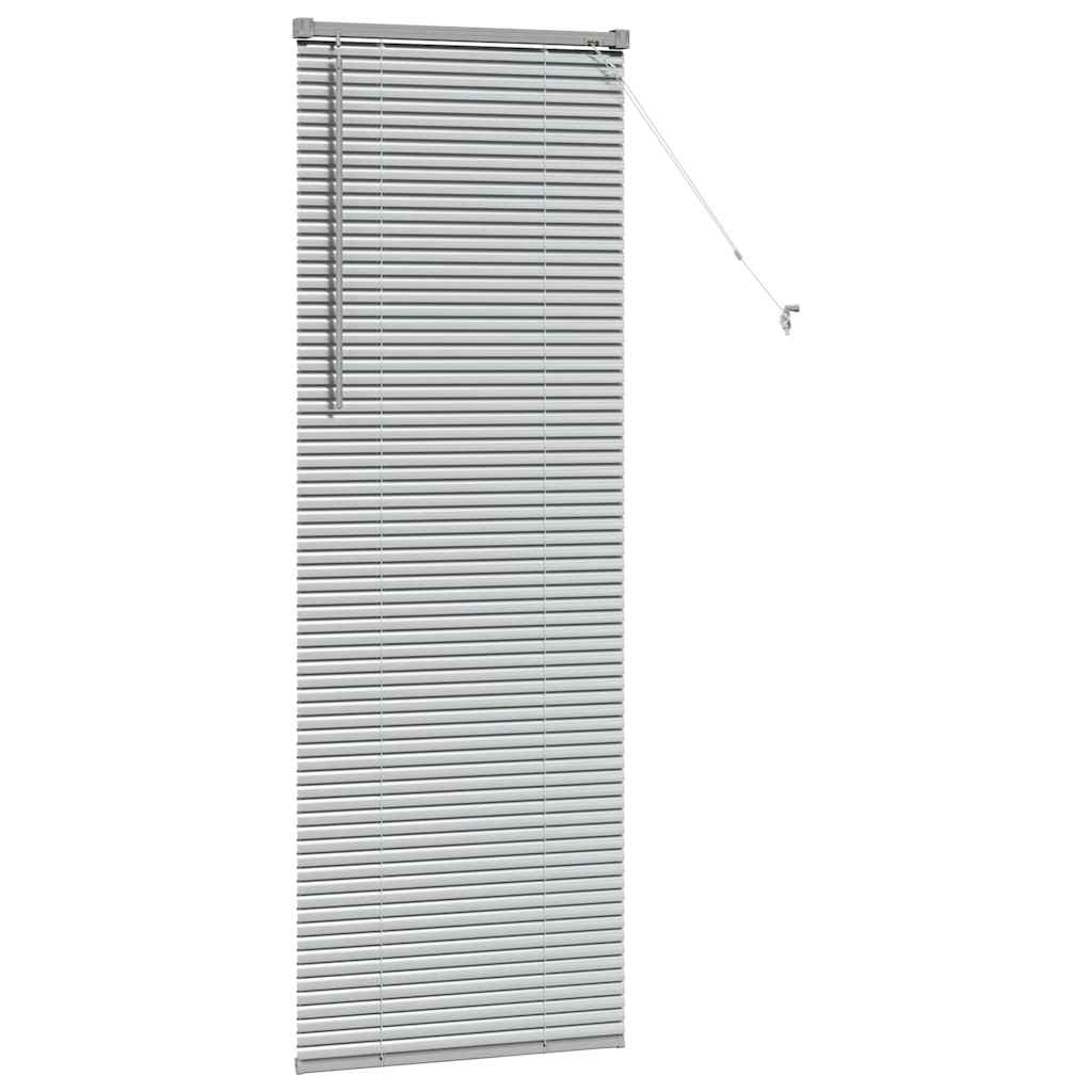 Venetian Blinds Height Adjustable Silver 175 x 60 cm Aluminium