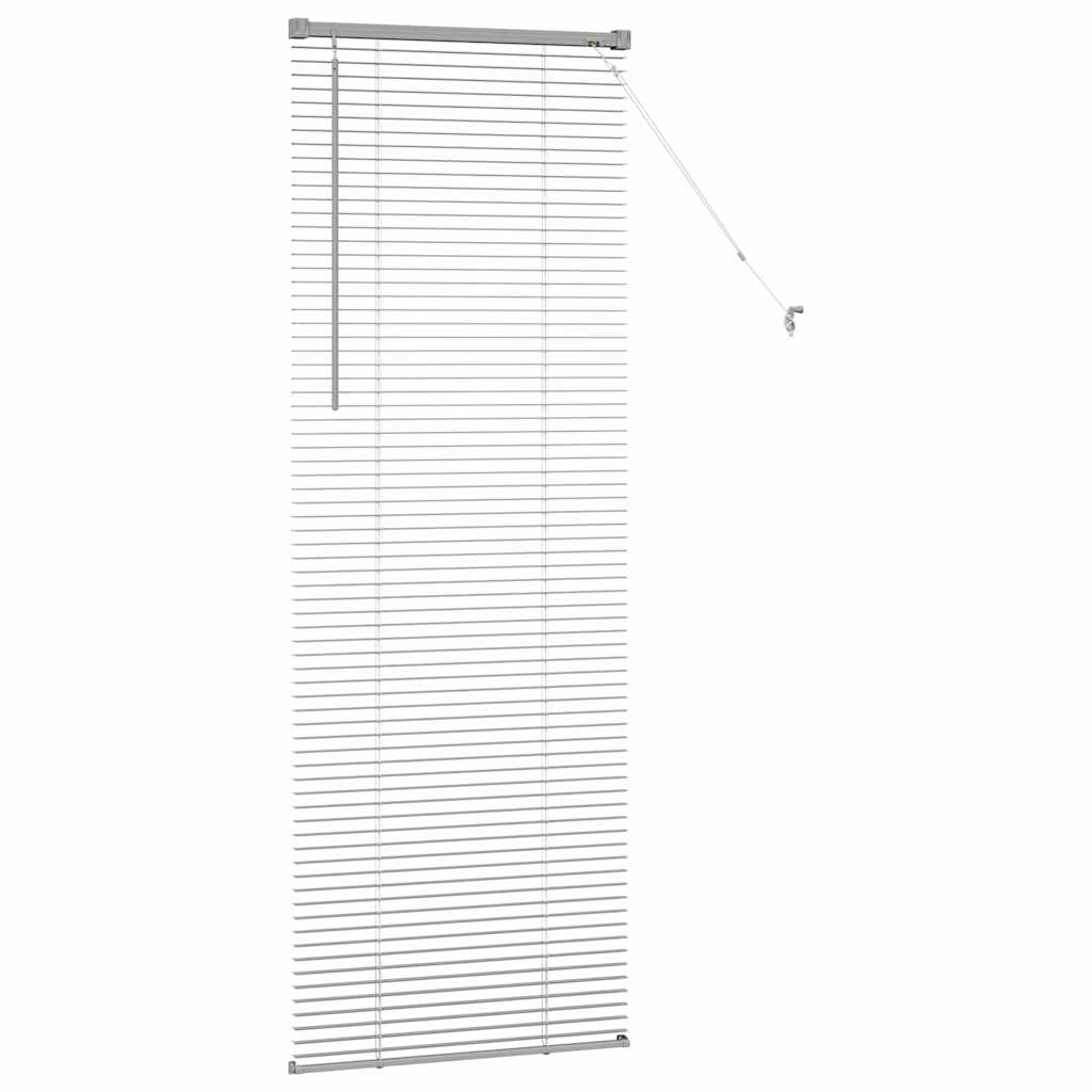 Venetian Blinds Height Adjustable Silver 175 x 60 cm Aluminium