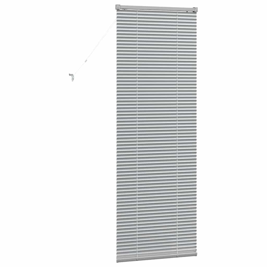 Venetian Blinds Height Adjustable Silver 175 x 60 cm Aluminium