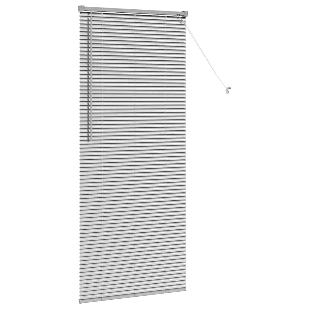 Venetian Blinds Height Adjustable Silver 175 x 80 cm Aluminium