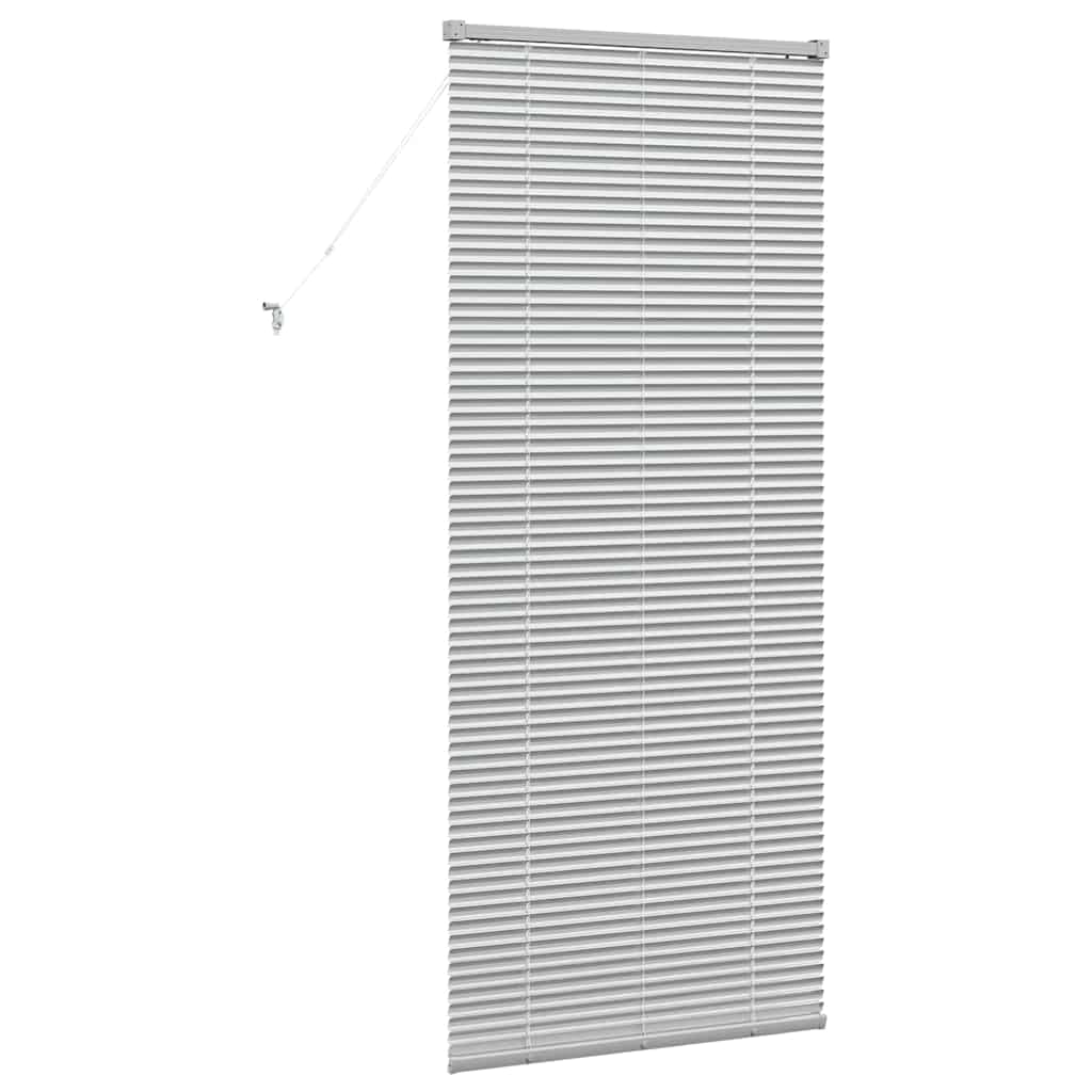Venetian Blinds Height Adjustable Silver 175 x 80 cm Aluminium