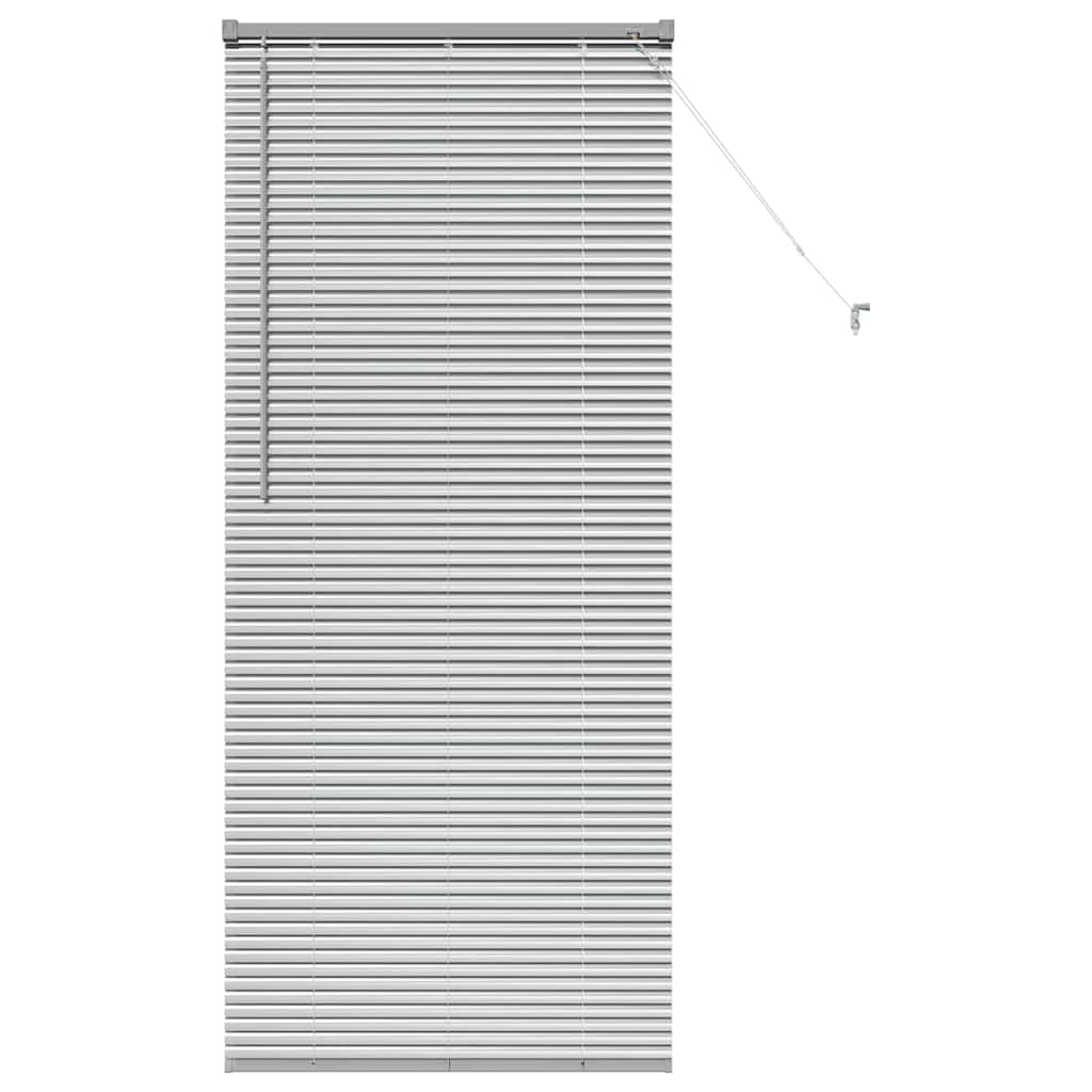 Venetian Blinds Height Adjustable Silver 175 x 80 cm Aluminium