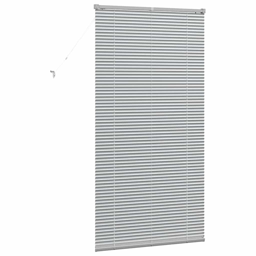 Venetian Blinds Height Adjustable Silver 175 x 90 cm Aluminium