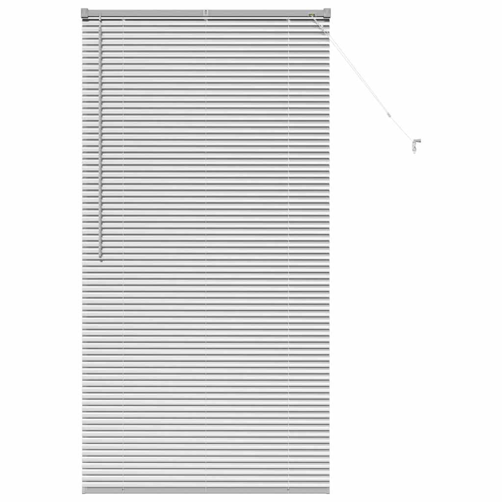 Venetian Blinds Height Adjustable Silver 175 x 90 cm Aluminium