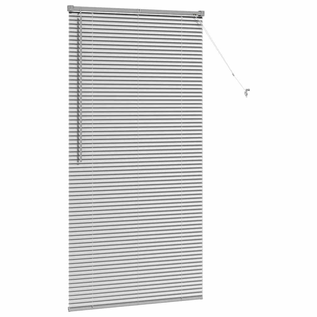 Venetian Blinds Height Adjustable Silver 175 x 95 cm Aluminium