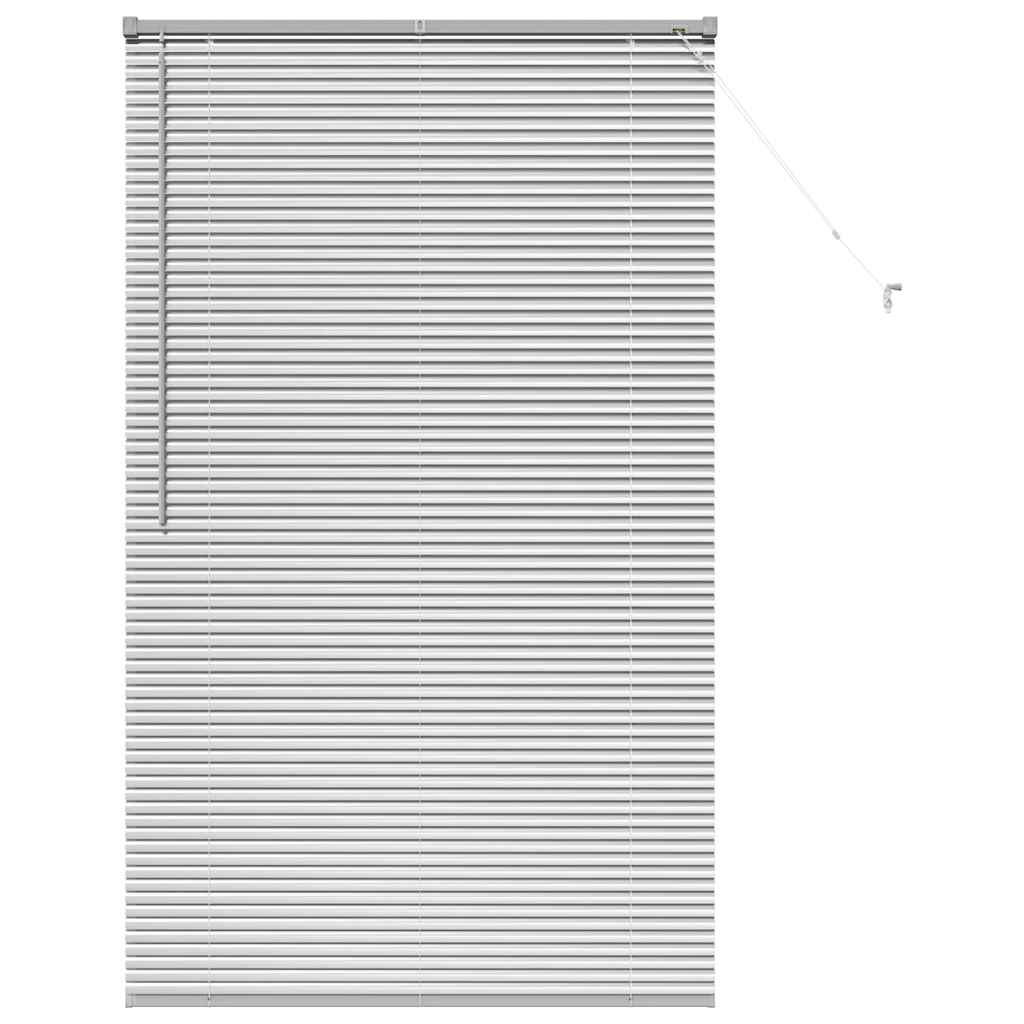 Venetian Blinds Height Adjustable Silver 175 x 105 cm Aluminium