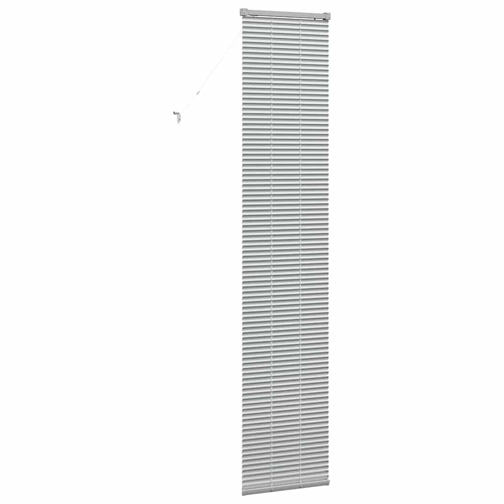 Venetian Blinds Height Adjustable Silver 220 x 45 cm Aluminium