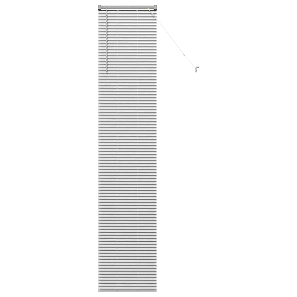 Venetian Blinds Height Adjustable Silver 220 x 45 cm Aluminium