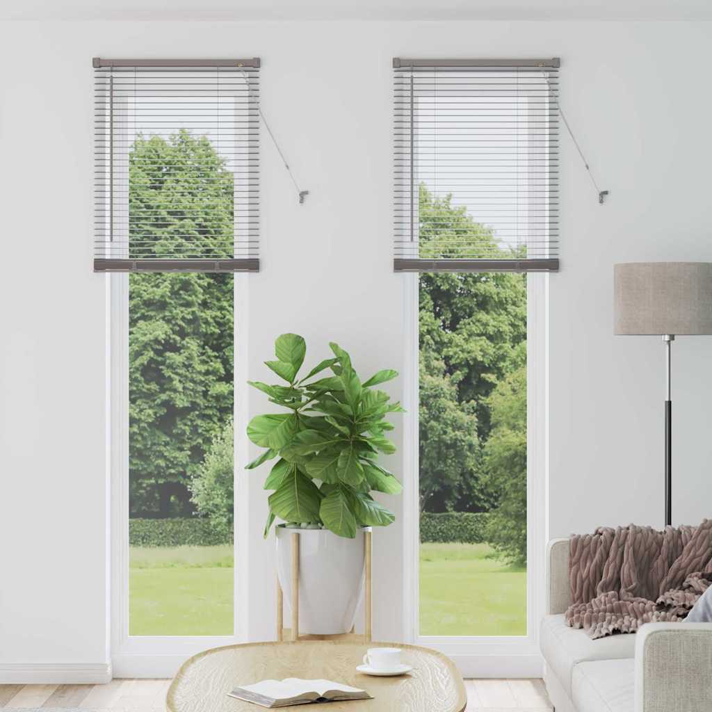 Venetian Blinds Height Adjustable Silver 220 x 60 cm Aluminium