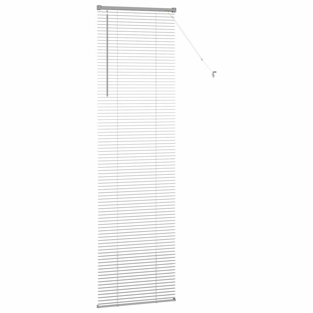 Venetian Blinds Height Adjustable Silver 220 x 60 cm Aluminium
