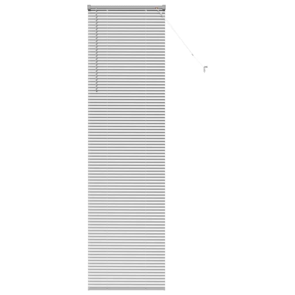 Venetian Blinds Height Adjustable Silver 220 x 60 cm Aluminium