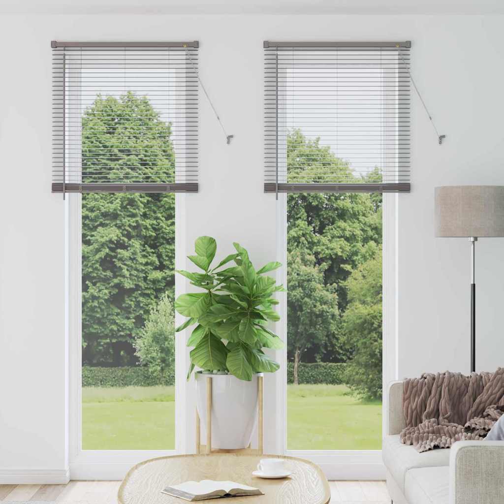 Venetian Blinds Height Adjustable Silver 220 x 75 cm Aluminium