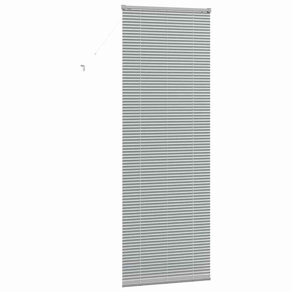 Venetian Blinds Height Adjustable Silver 220 x 80 cm Aluminium