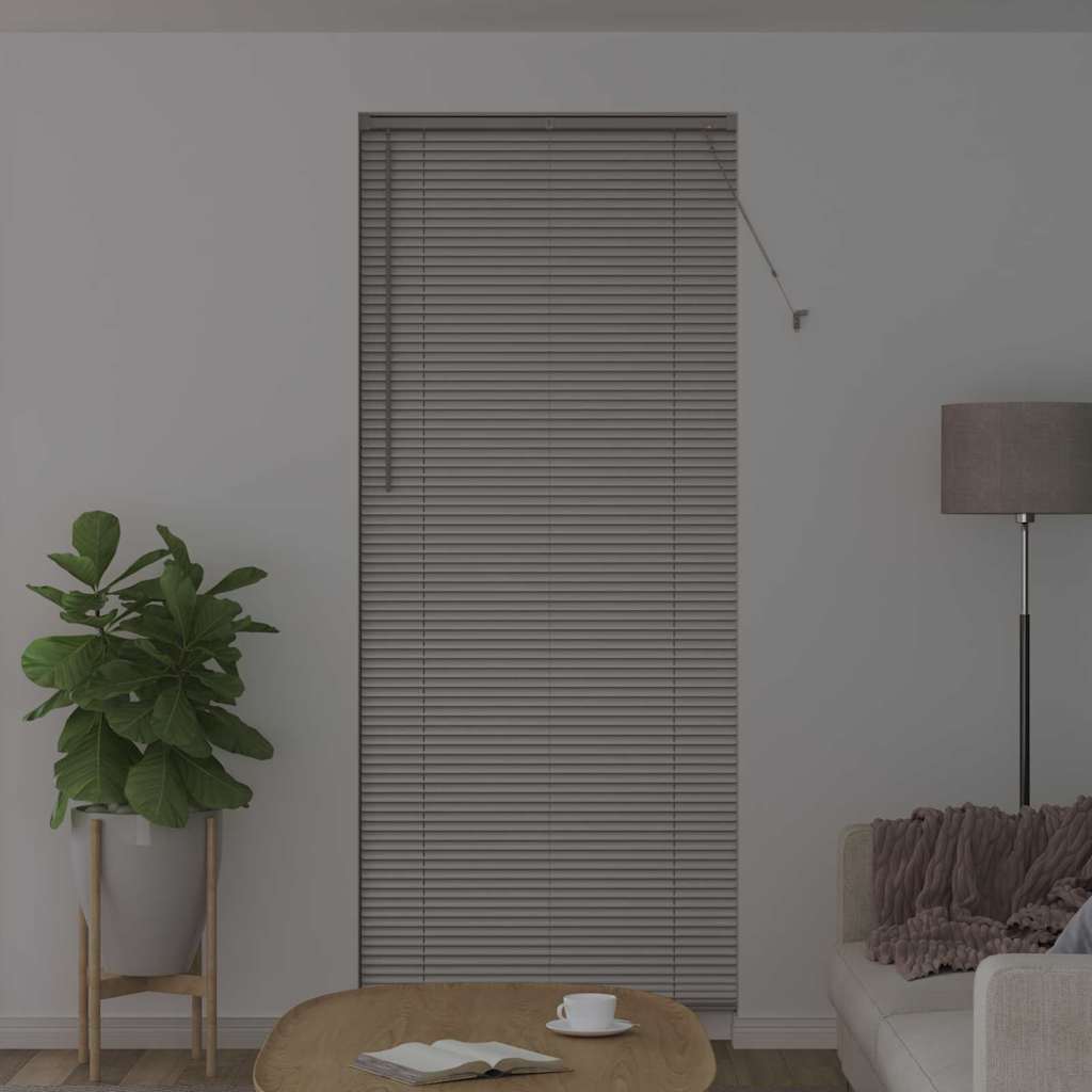Venetian Blinds Height Adjustable Silver 220 x 90 cm Aluminium