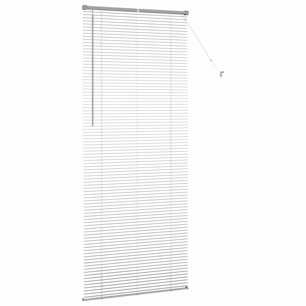 Venetian Blinds Height Adjustable Silver 220 x 95 cm Aluminium