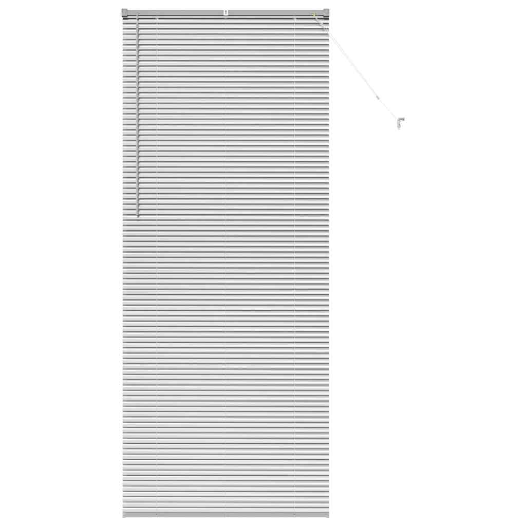 Venetian Blinds Height Adjustable Silver 220 x 95 cm Aluminium