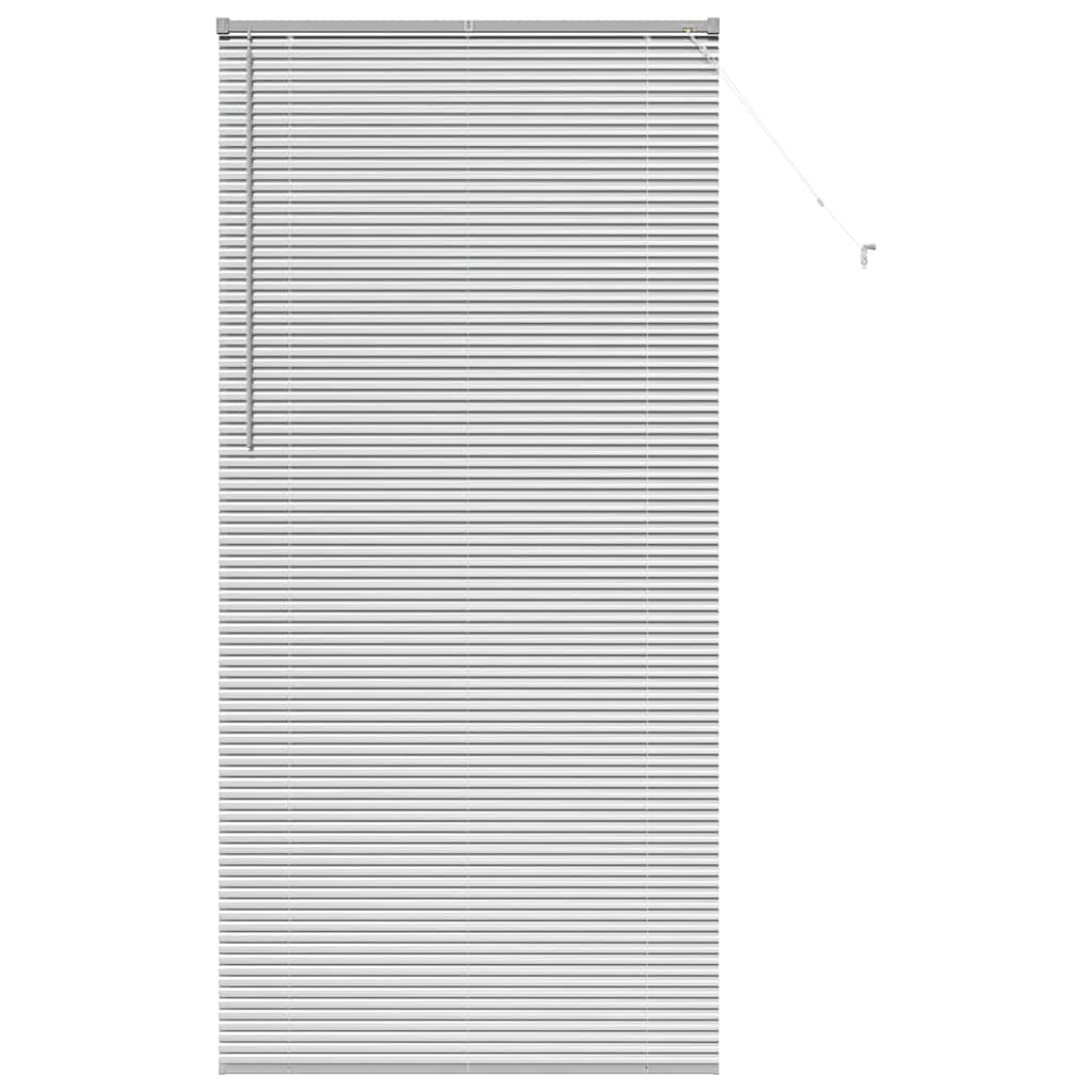 Venetian Blinds Height Adjustable Silver 220 x 105 cm Aluminium