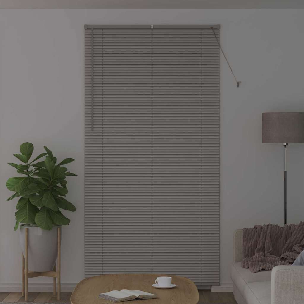 Venetian Blinds Height Adjustable Silver 220 x 115 cm Aluminium