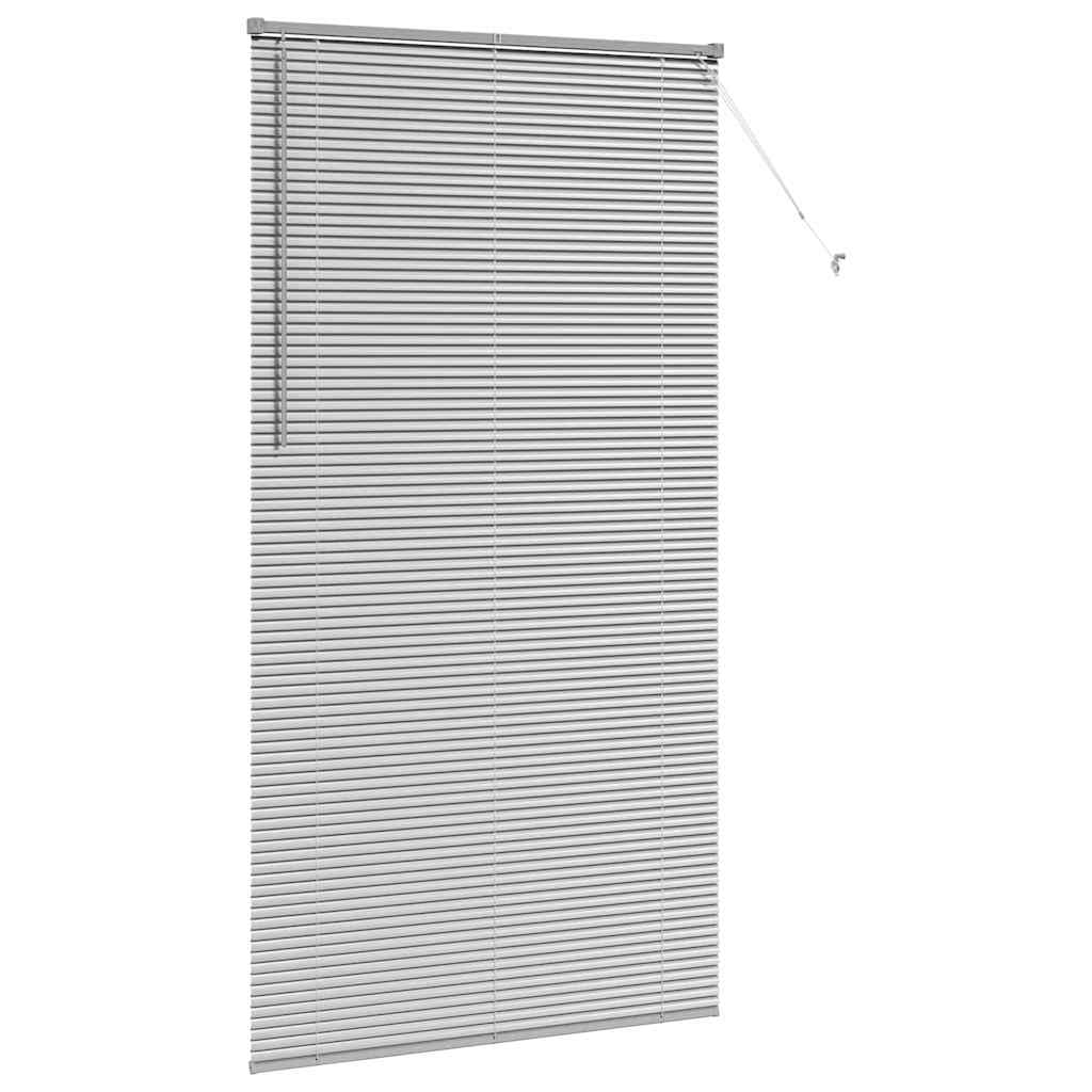 Venetian Blinds Height Adjustable Silver 220 x 115 cm Aluminium