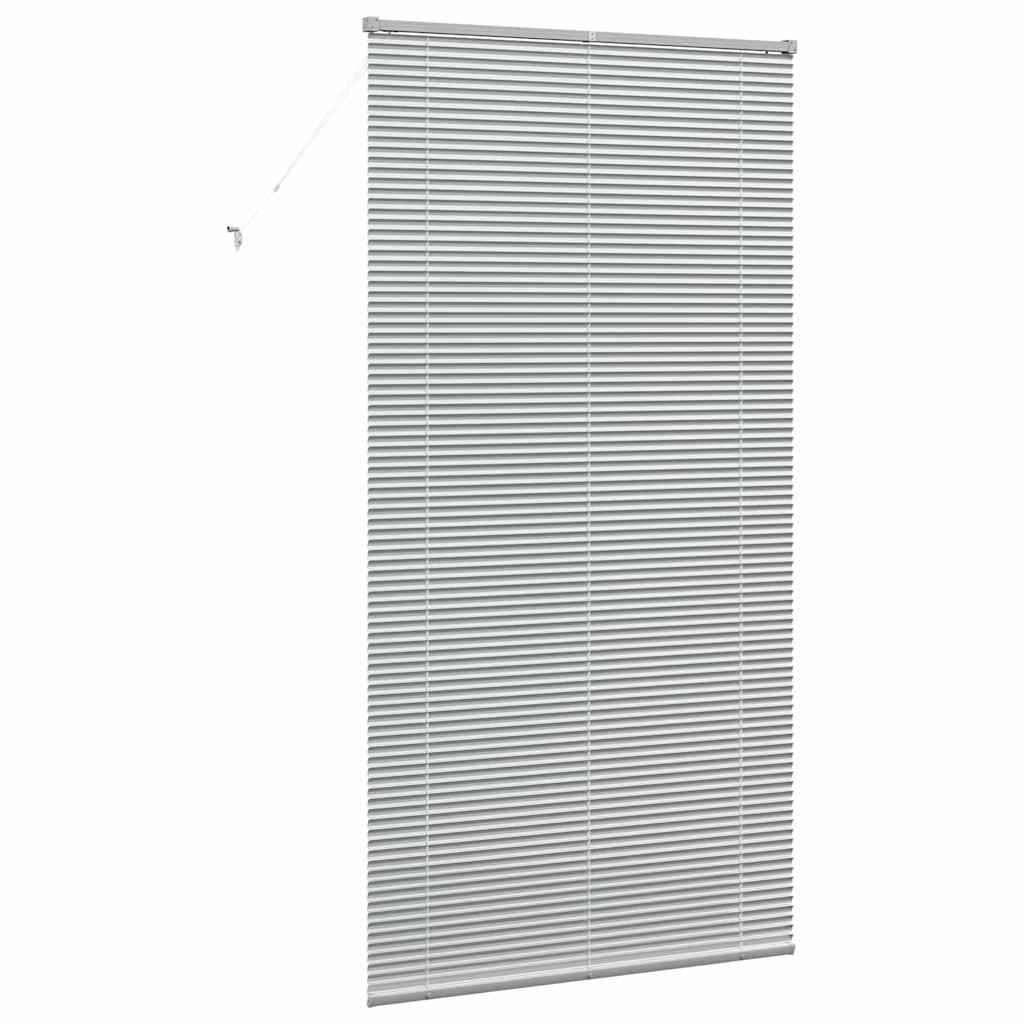Venetian Blinds Height Adjustable Silver 220 x 115 cm Aluminium