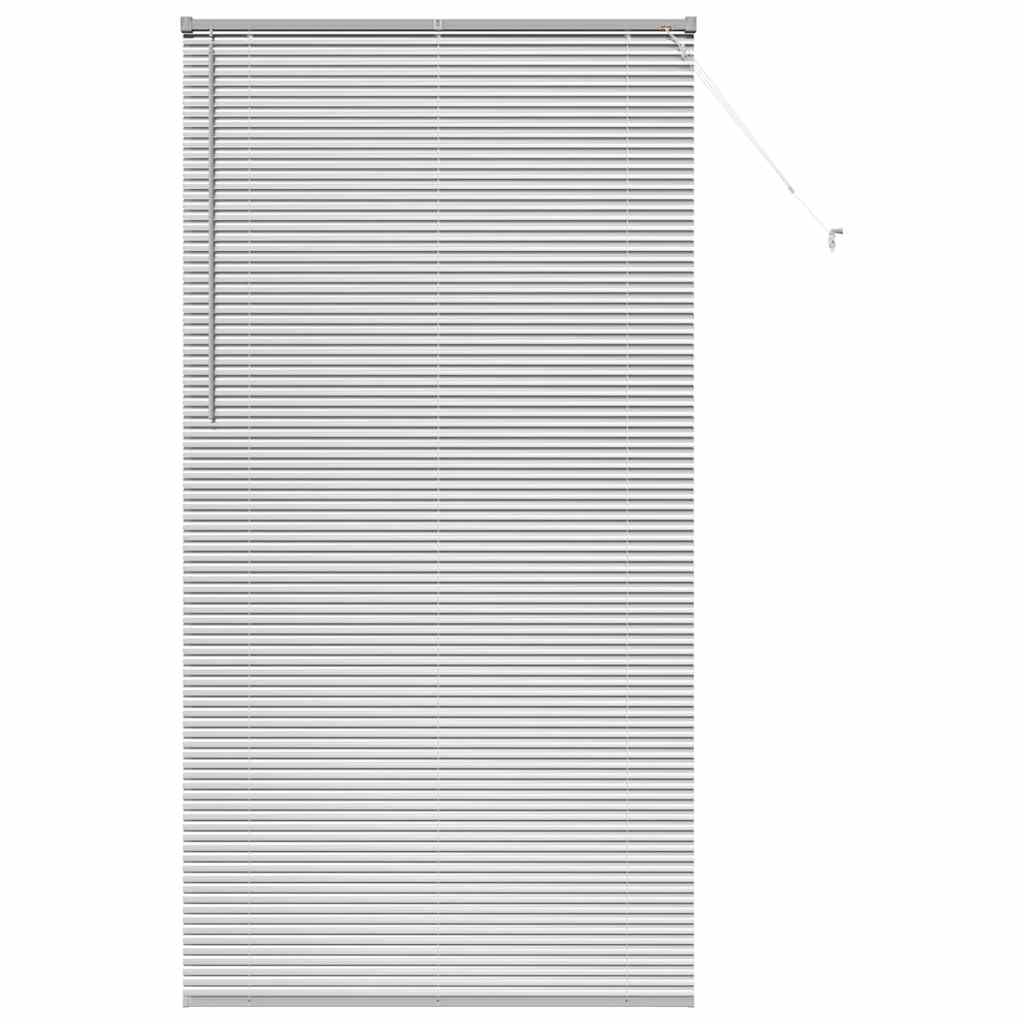 Venetian Blinds Height Adjustable Silver 220 x 115 cm Aluminium