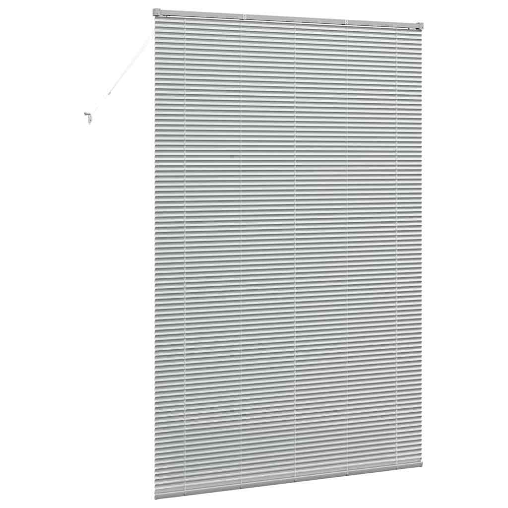 Venetian Blinds Height Adjustable Silver 220 x 145 cm Aluminium