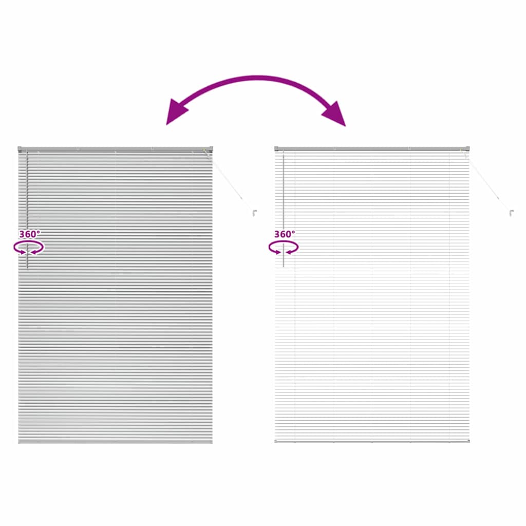 Venetian Blinds Height Adjustable Silver 220 x 145 cm Aluminium