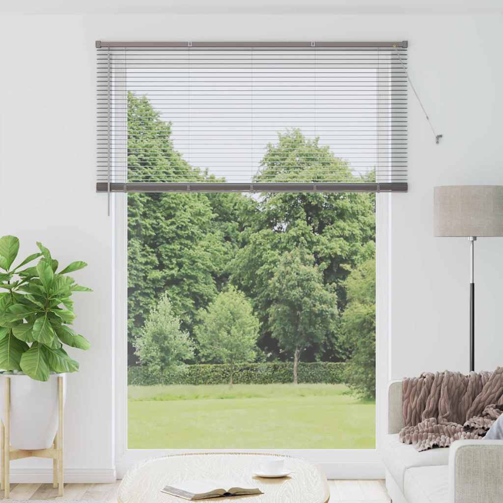 Venetian Blinds Height Adjustable Silver 220 x 160 cm Aluminium