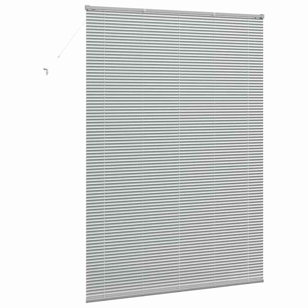Venetian Blinds Height Adjustable Silver 220 x 160 cm Aluminium