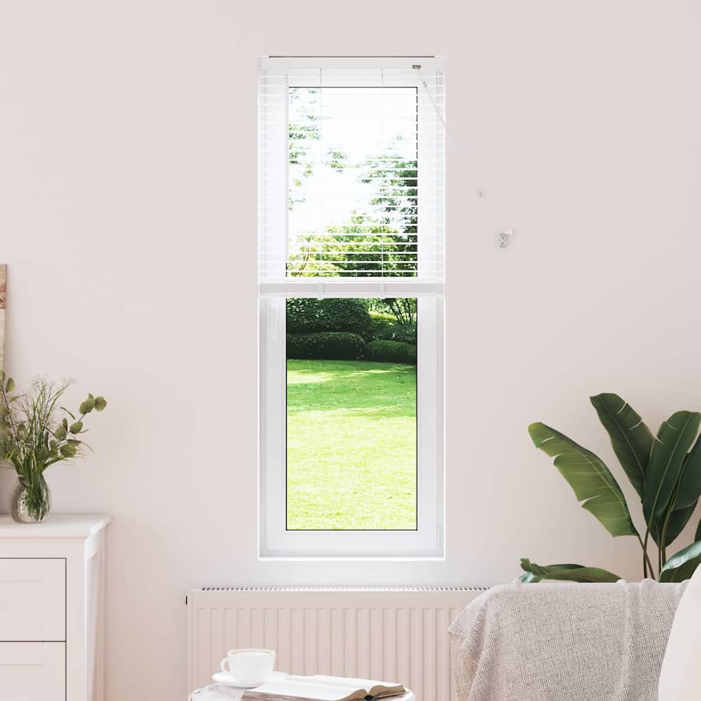 Venetian Blinds Height Adjustable White 130 x 50 cm Aluminium