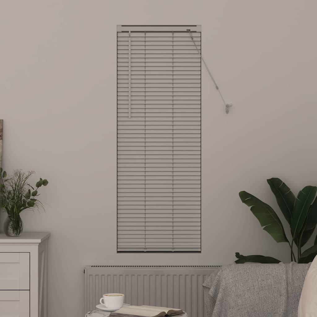 Venetian Blinds Height Adjustable White 130 x 50 cm Aluminium