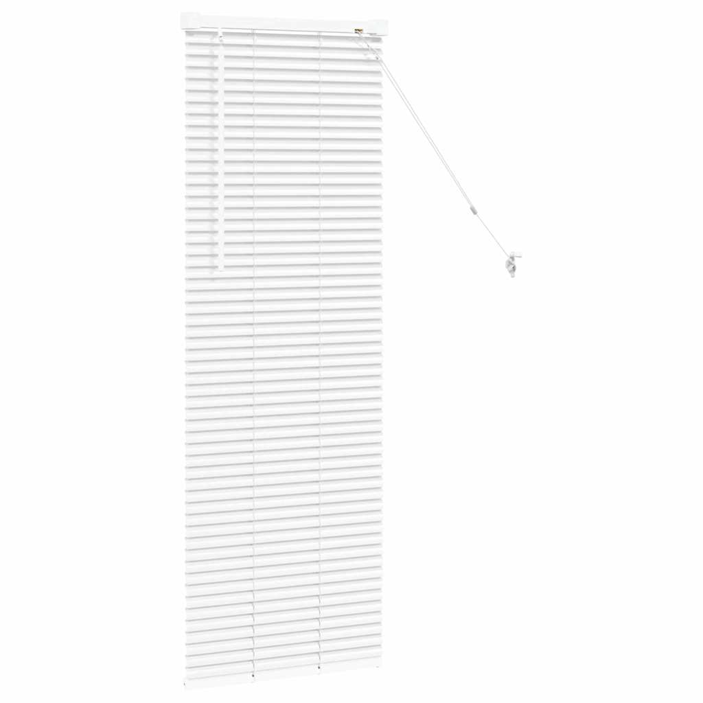 Venetian Blinds Height Adjustable White 130 x 50 cm Aluminium