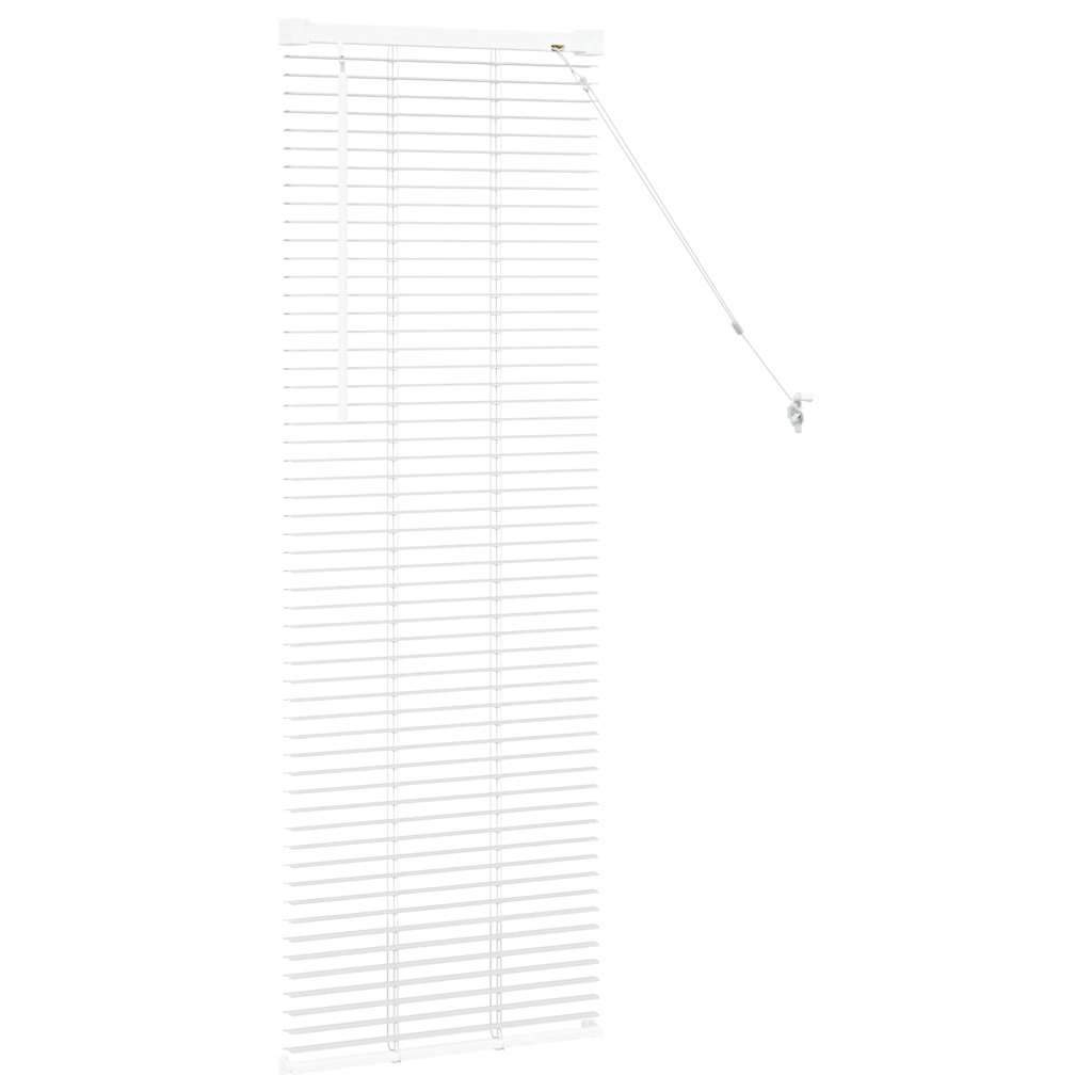 Venetian Blinds Height Adjustable White 130 x 50 cm Aluminium