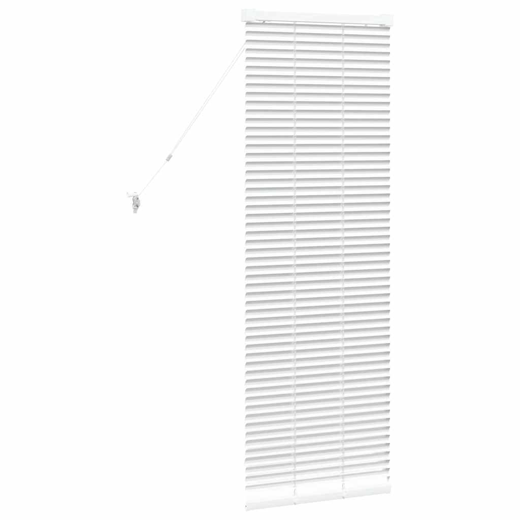 Venetian Blinds Height Adjustable White 130 x 50 cm Aluminium