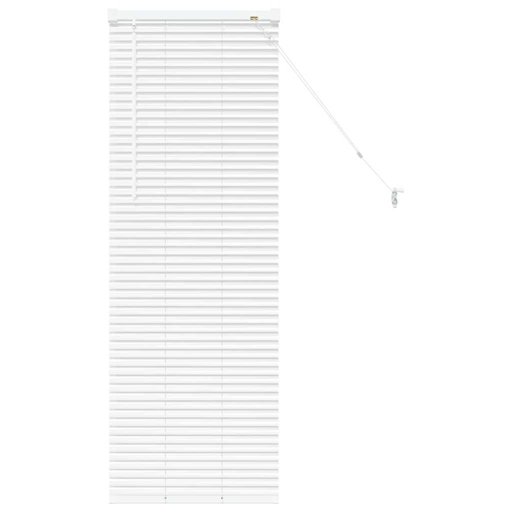 Venetian Blinds Height Adjustable White 130 x 50 cm Aluminium